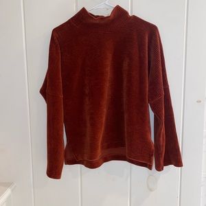 Madewell Texture & Thread Red Sweatshirt